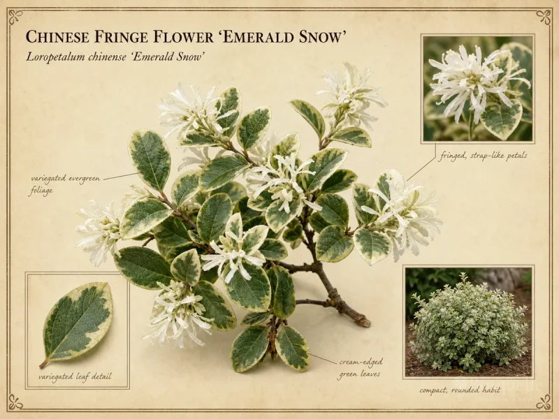 Chinese Fringe Flower 'Emerald Snow'