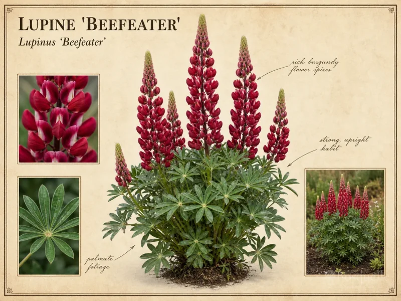 Lupine ‘Beefeater’ (Lupinus ‘Beefeater’)