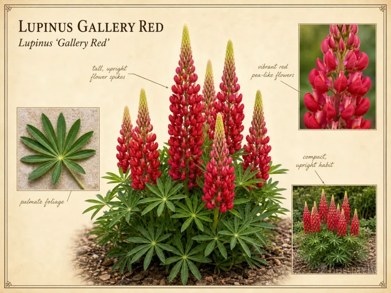 Lupinus Gallery Red (Lupinus ‘Gallery Red’)