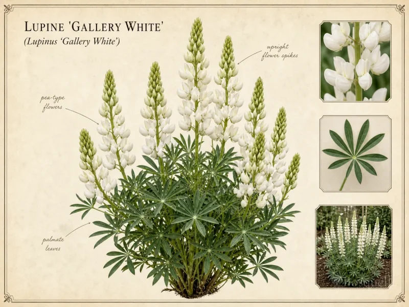 Lupine ‘Gallery White’ (Lupinus ‘Gallery White’)