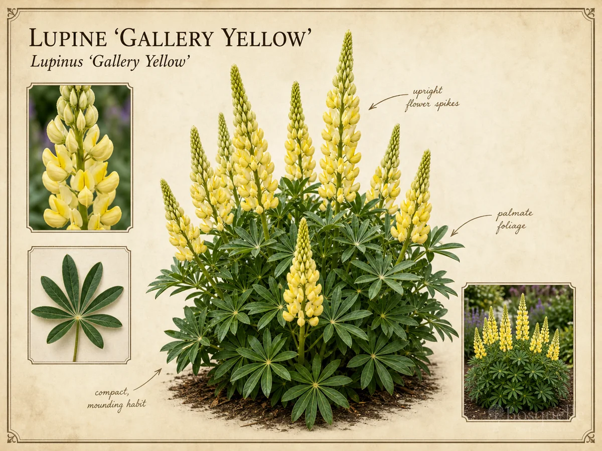 Lupine ‘Gallery Yellow’ (Lupinus ‘Gallery Yellow’)