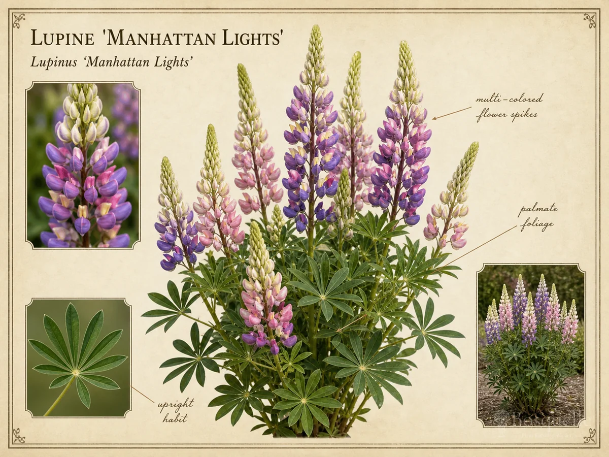 Lupine ‘Manhattan Lights’ (Lupinus ‘Manhattan Lights’)