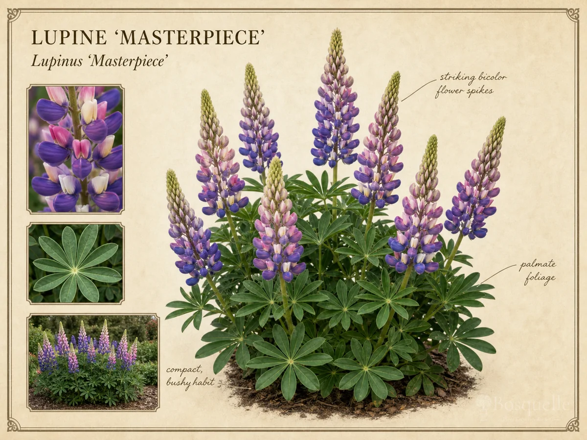 Lupine ‘Masterpiece’ (Lupinus ‘Masterpiece’)