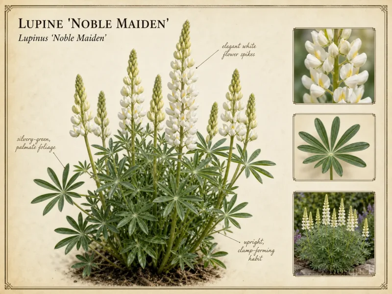 Lupine ‘Noble Maiden’ (Lupinus ‘Noble Maiden’)