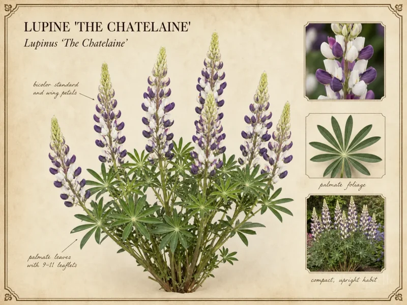 Lupine ‘The Chatelaine’ (Lupinus ‘The Chatelaine’)