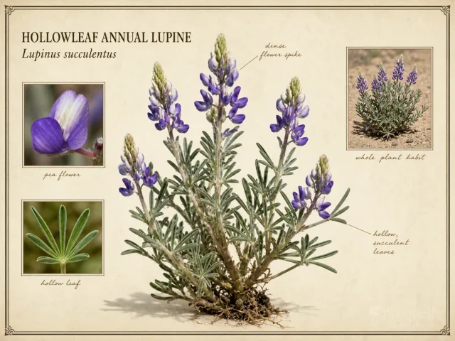 Hollowleaf Annual Lupine (Lupinus succulentus)