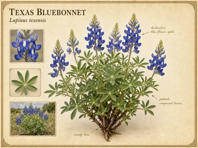 Texas Bluebonnet (Lupinus texensis)