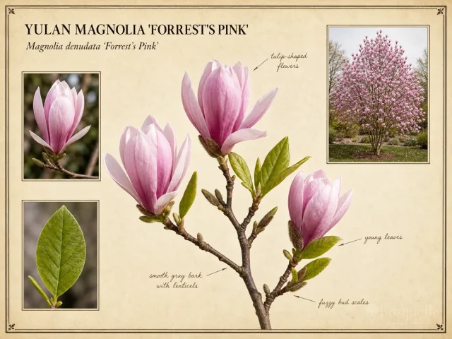 Yulan Magnolia 'Forrest's Pink'