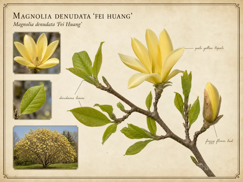 Magnolia denudata ‘Fei Huang’ (Magnolia denudata ‘Yellow River’)