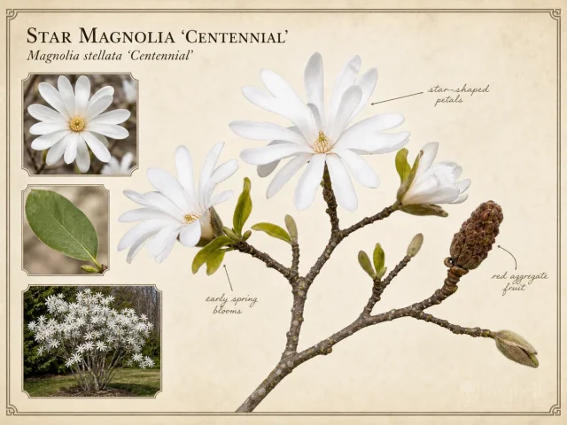 Star Magnolia ‘Centennial’ (Magnolia stellata ‘Centennial’)