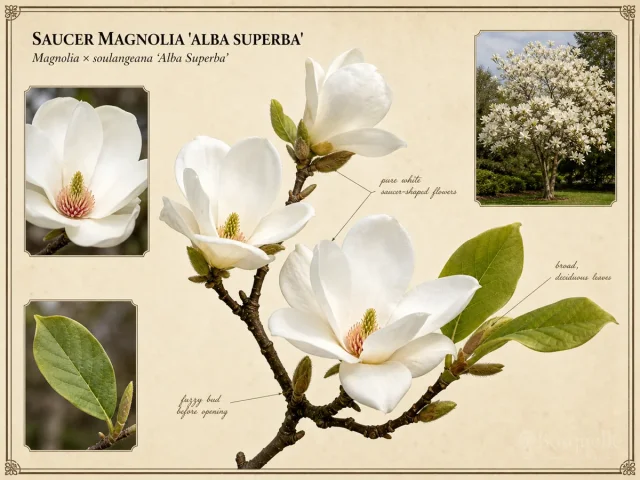 Saucer Magnolia 'Alba Superba'