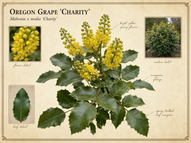 Oregon Grape ‘Charity’ (Mahonia x media ‘Charity’)