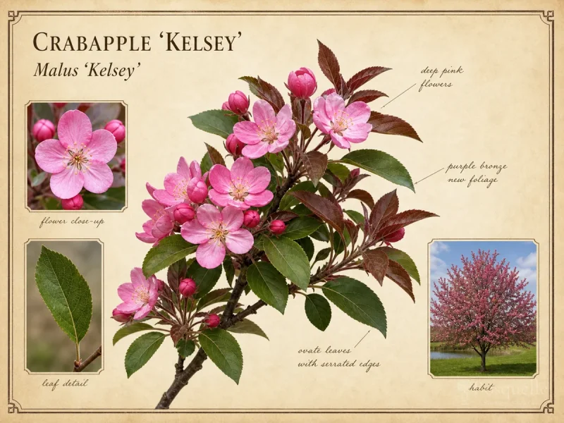 Crabapple ‘Kelsey’ (Malus ‘Kelsey’)