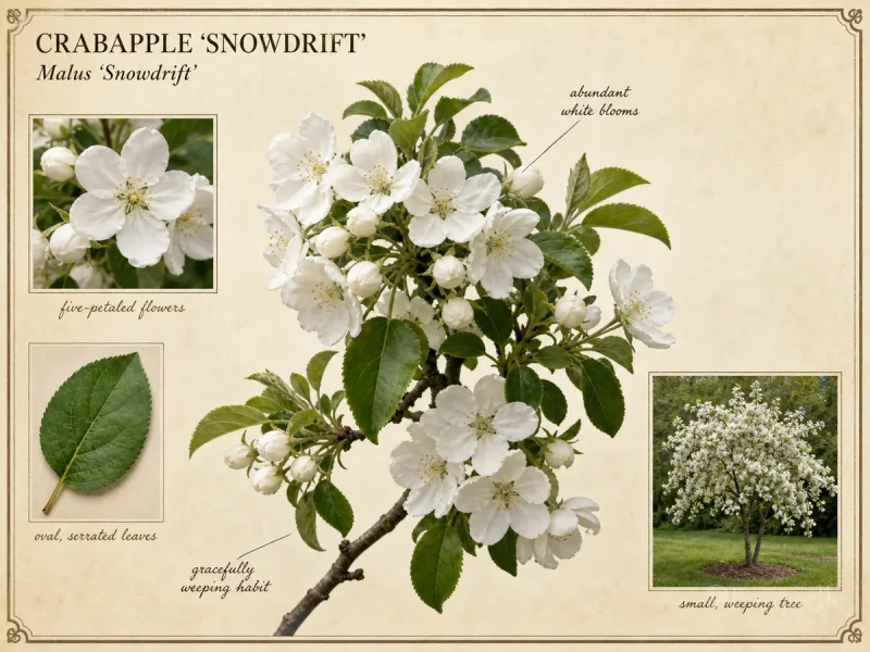 Crabapple ‘Snowdrift’ (Malus ‘Snowdrift’)