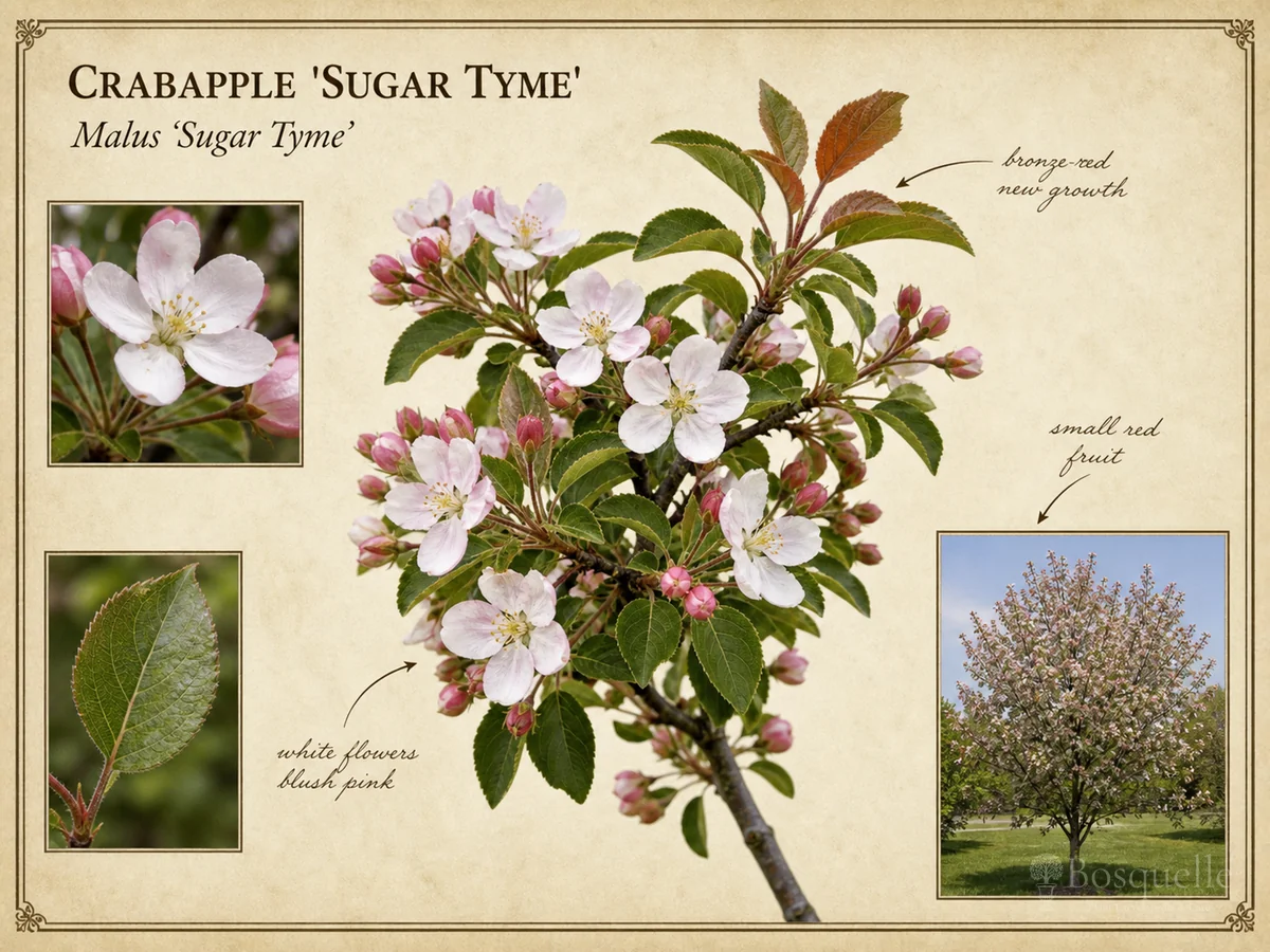 Crabapple 'Sugar Tyme' — Give it full sun, soil that drains, and…
