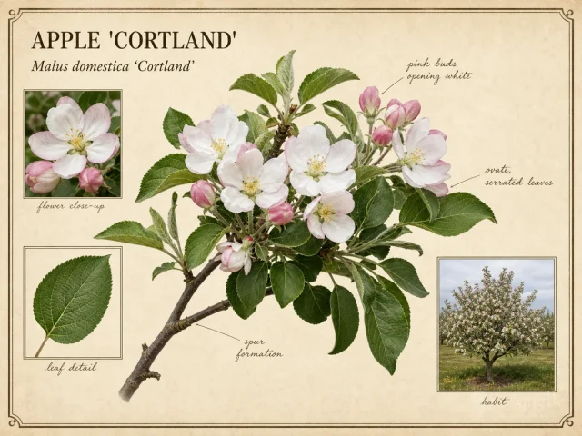 Apple ‘Cortland’ (Malus domestica ‘Cortland’)