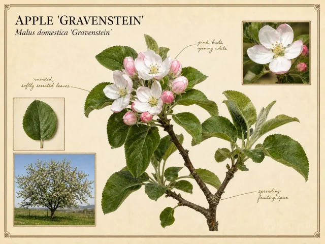Apple ‘Gravenstein’ (Malus domestica ‘Gravenstein’)