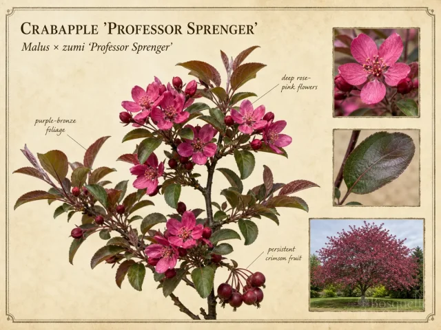 Crabapple ‘Professor Sprenger’ (Malus × zumi ‘Professor Sprenger’)