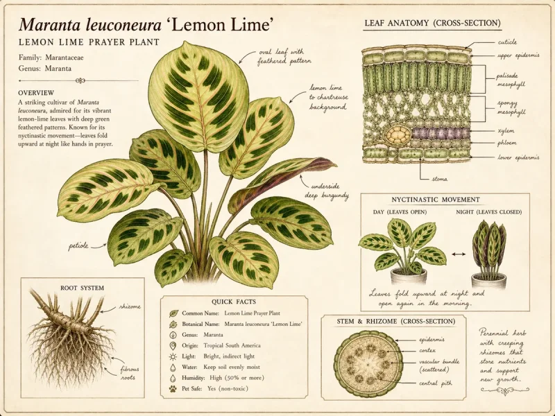 Lemon Lime Prayer Plant (Maranta leuconeura ‘Lemon Lime’)
