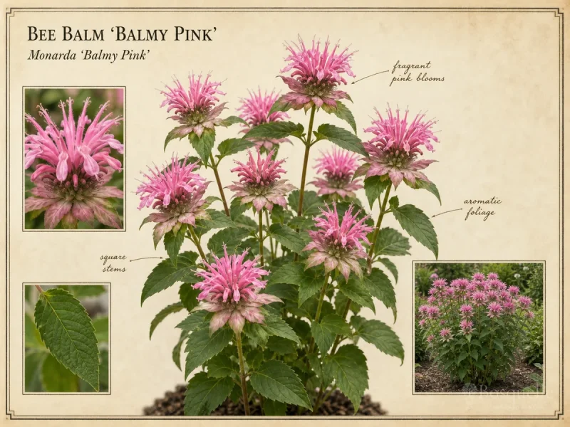 Bee Balm ‘Balmy Pink’ (Monarda ‘Balmy Pink’)