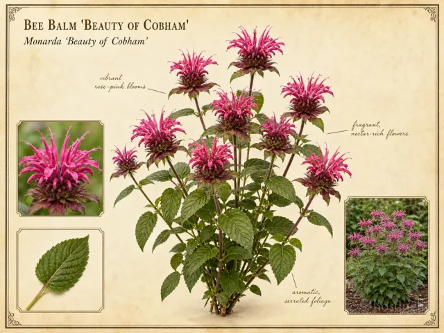 Bee Balm ‘Beauty of Cobham’ (Monarda ‘Beauty of Cobham’)