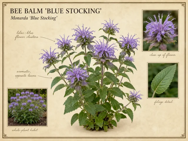 Bee Balm ‘Blue Stocking’ (Monarda ‘Blue Stocking’)