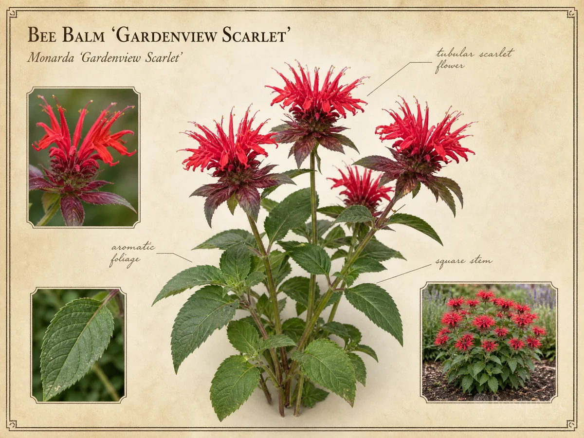 Bee Balm 'Gardenview Scarlet' — Deadhead, spread, and winter cut