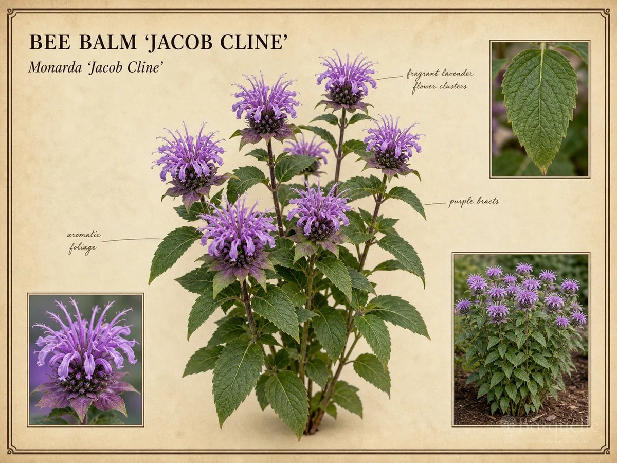 Bee Balm 'Jacob Cline' — Full sun, space, and moist soil