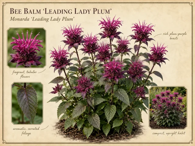 Bee Balm 'Leading Lady Plum'