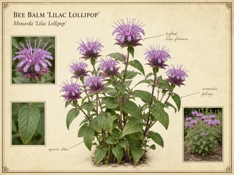 Bee Balm ‘Lilac Lollipop’ (Monarda ‘Lilac Lollipop’)