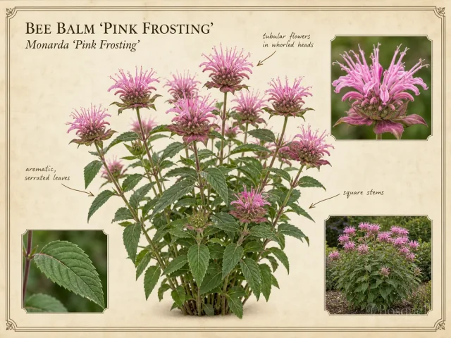 Bee Balm ‘Pink Frosting’ (Monarda ‘Pink Frosting’)
