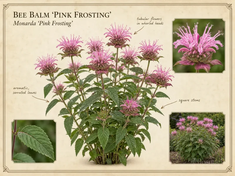 Bee Balm ‘Pink Frosting’ (Monarda ‘Pink Frosting’)