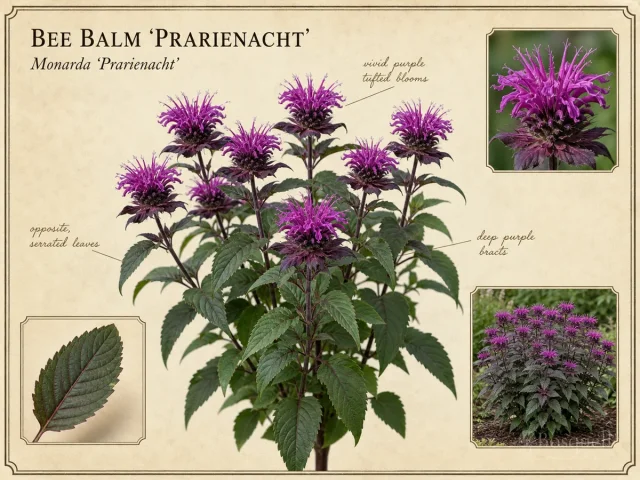 Bee Balm ‘Prarienacht’ (Monarda ‘Prarienacht’)