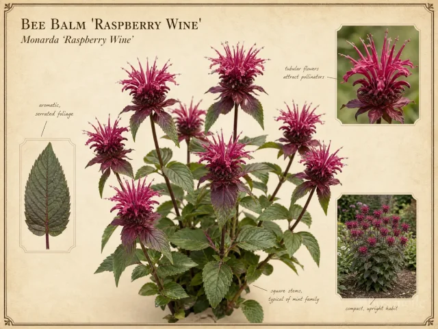 Bee Balm ‘Raspberry Wine’ (Monarda ‘Raspberry Wine’)