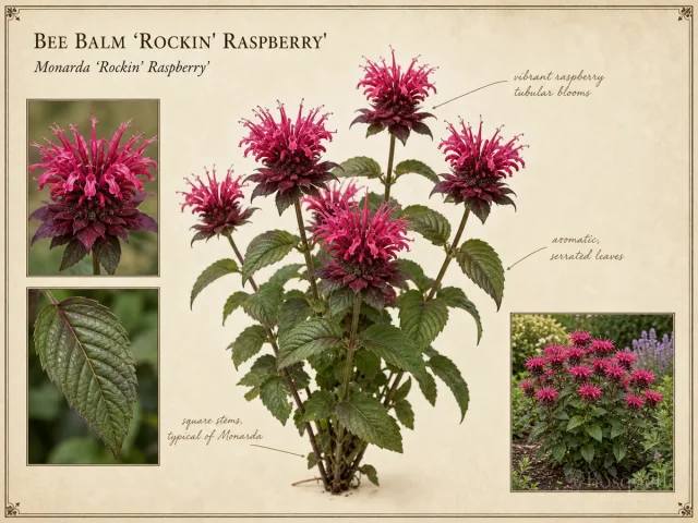 Bee Balm ‘Rockin’ Raspberry’ (Monarda ‘Rockin’ Raspberry’)