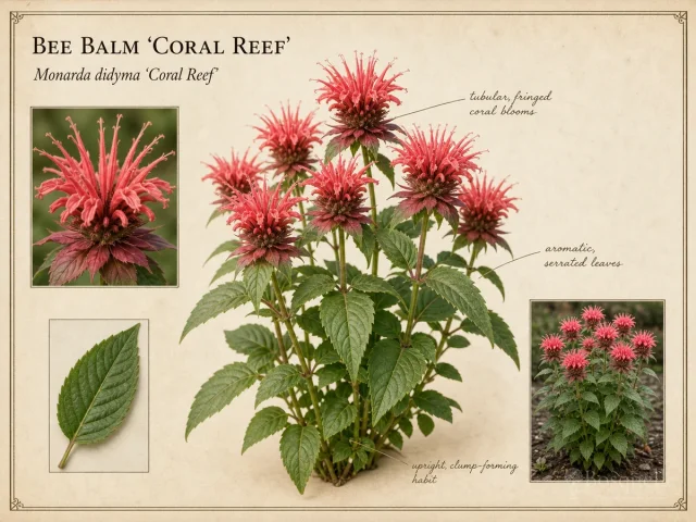 Bee Balm ‘Coral Reef’ (Monarda didyma ‘Coral Reef’)