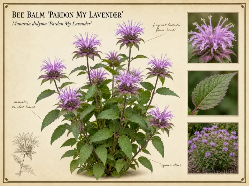 Bee Balm ‘Pardon My Lavender’ (Monarda didyma ‘Pardon My Lavender’)