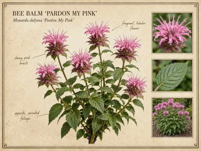Bee Balm ‘Pardon My Pink’ (Monarda didyma ‘Pardon My Pink’)
