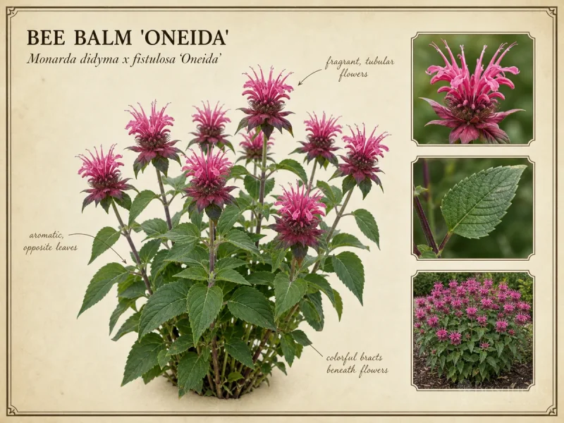 Bee Balm ‘Oneida’ (Monarda didyma x fistulosa ‘Oneida’)