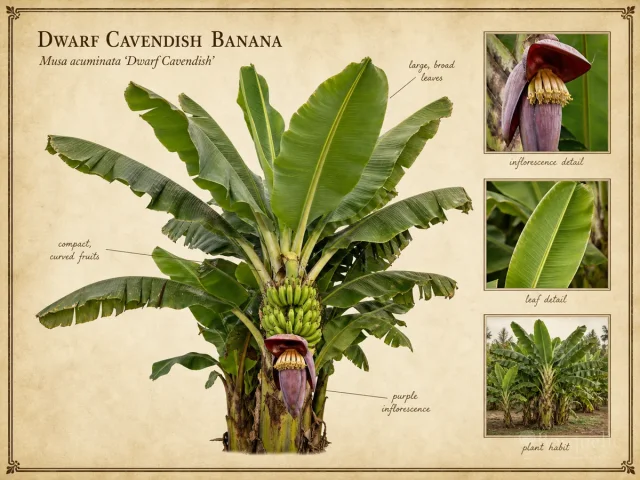 Dwarf Cavendish Banana — Bring the pot in before cool nights