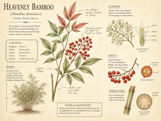 Heavenly Bamboo (Nandina domestica)