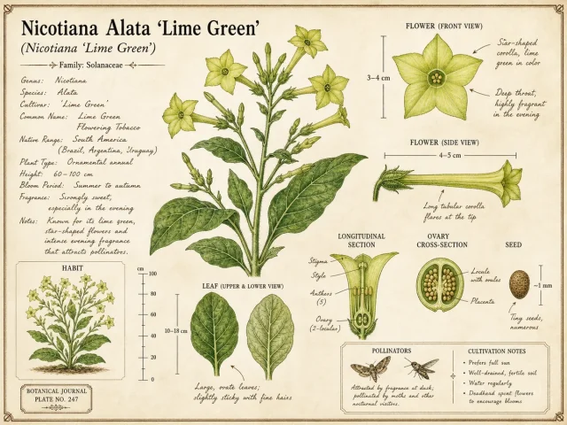 Nicotiana Alata ‘Lime Green’ (Nicotiana ‘Lime Green’)