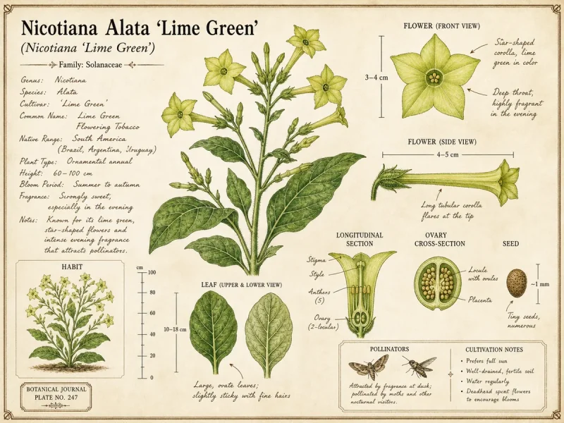 Nicotiana Alata 'Lime Green'