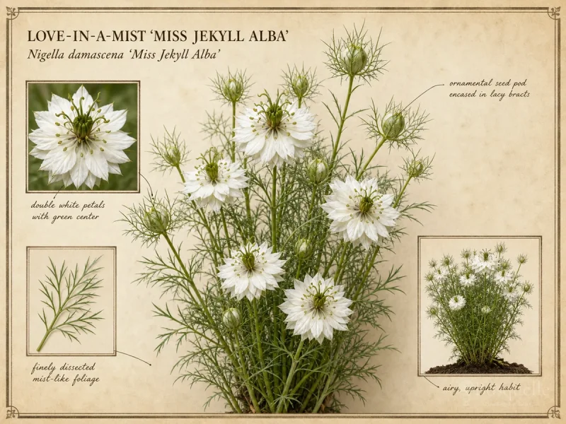 Love-in-a-Mist 'Miss Jekyll Alba'