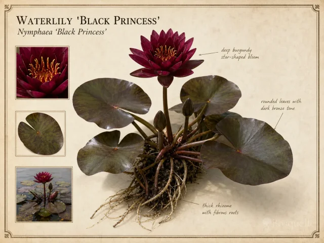 Waterlily 'Black Princess'