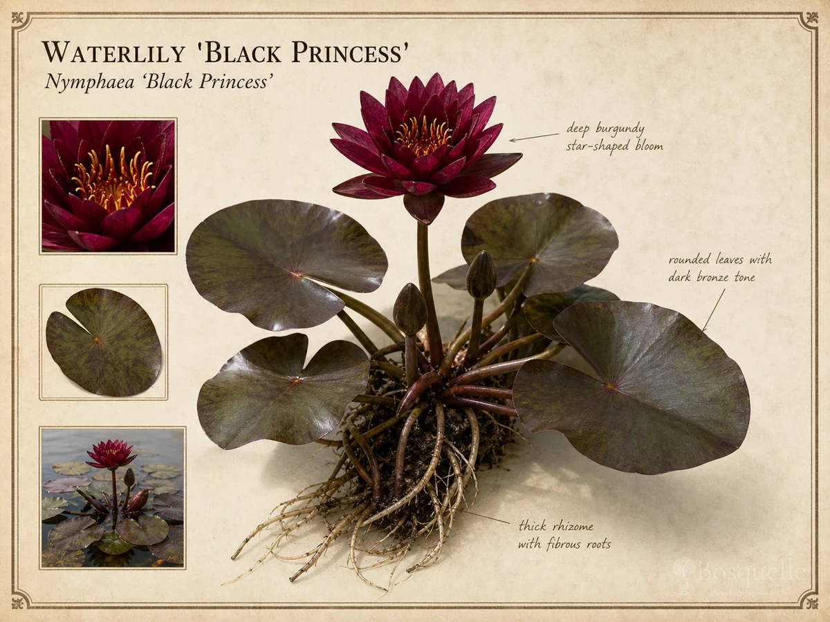 Waterlily 'Black Princess'