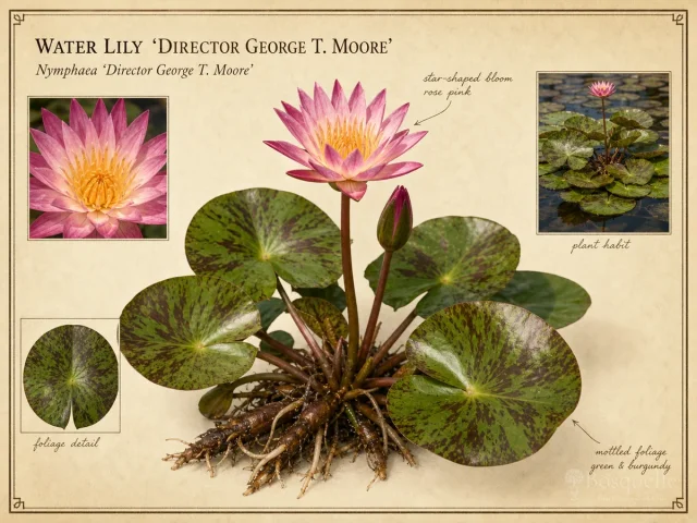 Water Lily 'Director George T. Moore'