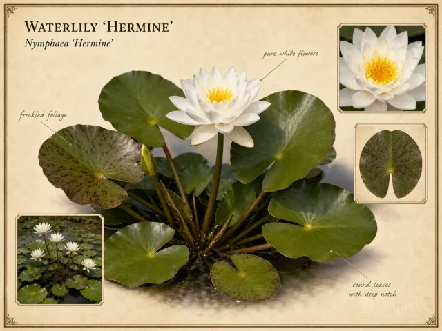 Waterlily ‘Hermine’ (Nymphaea ‘Hermine’)