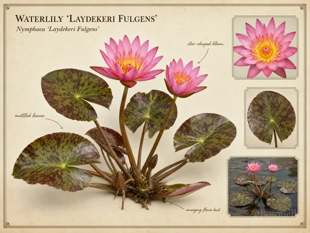Waterlily ‘Laydekeri Fulgens’ (Nymphaea ‘Laydekeri Fulgens’)