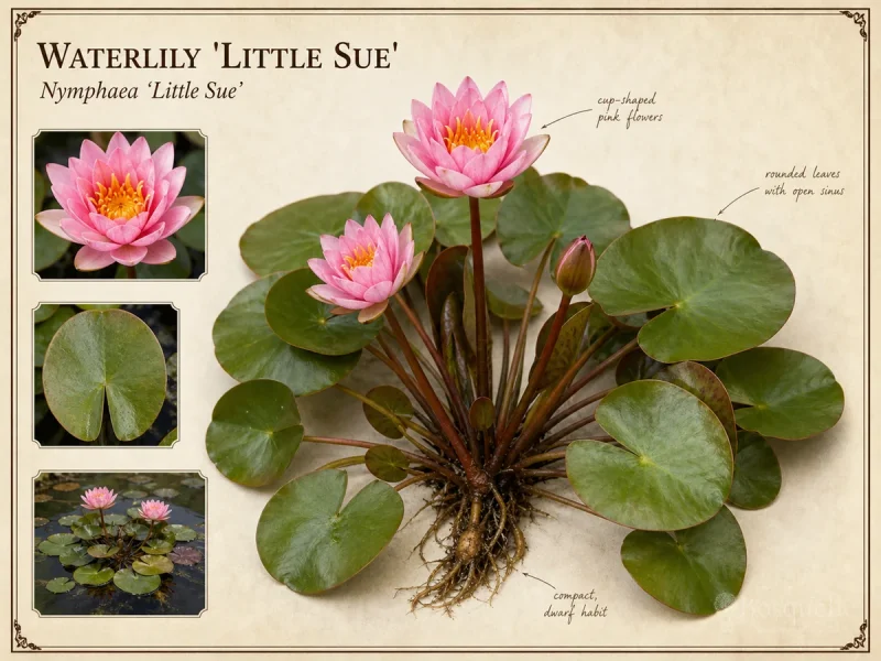 Waterlily ‘Little Sue’ (Nymphaea ‘Little Sue’)